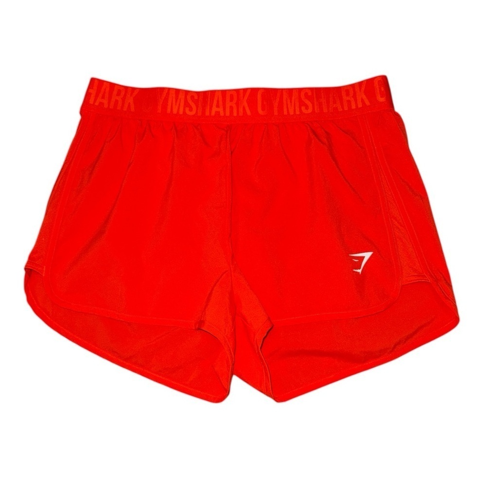 Gymshark orange elastic waist athletic shorts women’s size XL